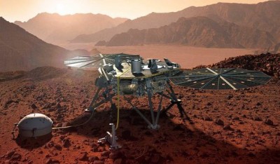 Сліди стародавнього кратера знайшов у надрах Марса модуль InSight